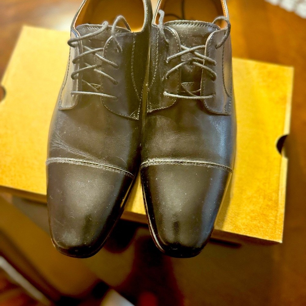 Men Black leather size 8 Florsheim Angelo Oxfords